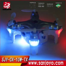 2.4G RC mini quadcopter drone mini CX-10W-TX con cámara hd drone profesional con cámara de control wifi